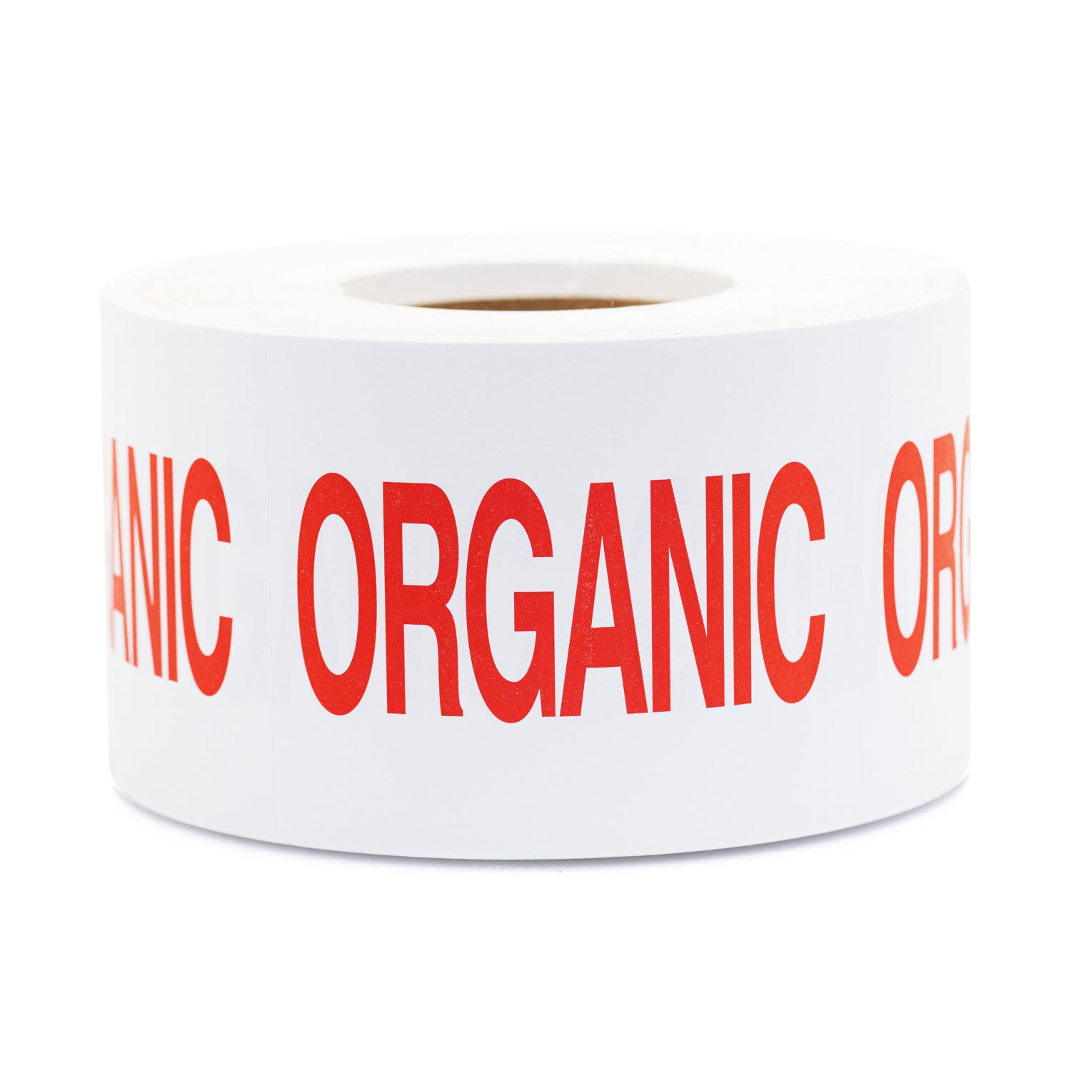 Organic 4X5 Labels  wht label/red letters   1M/Roll