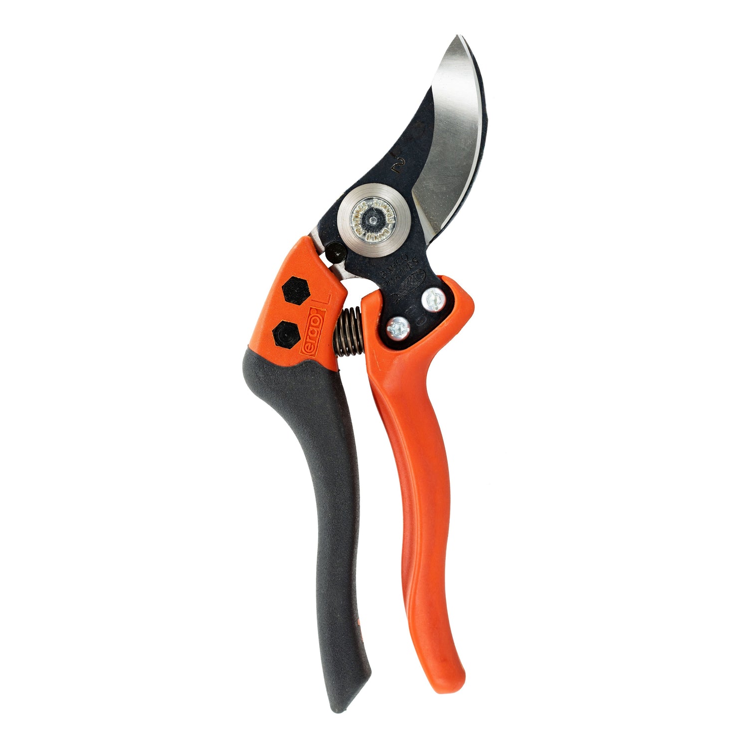 Bahco Hand Pruner with ¾ Inch Cutting Head, Fixed Handle and Cushioning Rubber