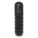 Black plastic sheath with metal belt clip