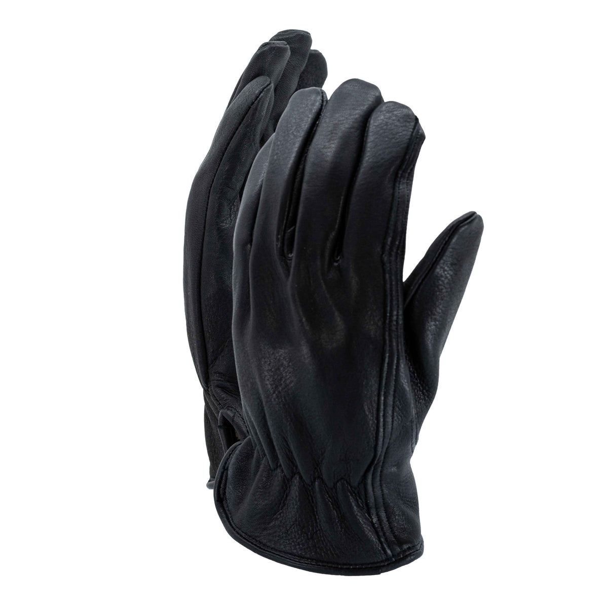 Black Deerskin Leather Gloves