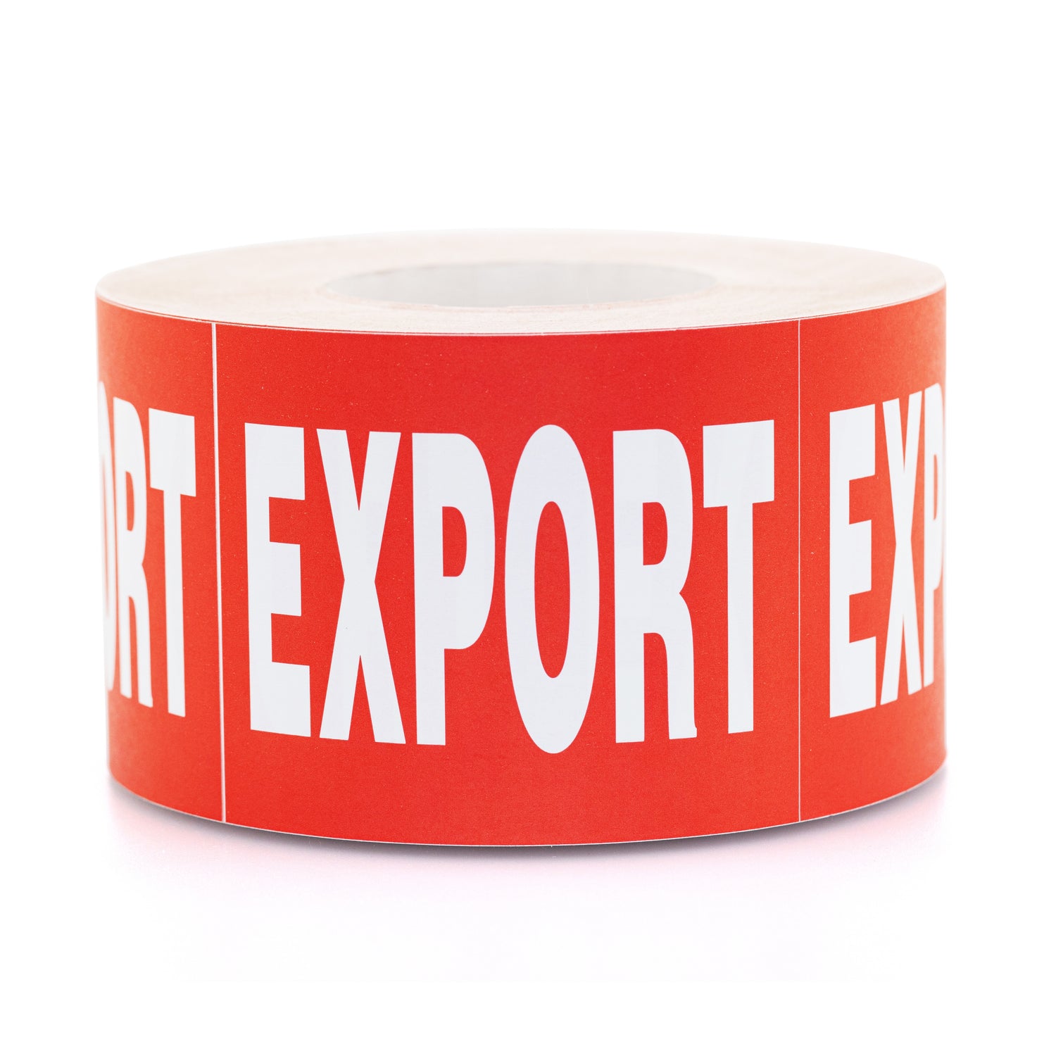 4x5 Inch Red Labels with White Print "Export" | 1000/Roll