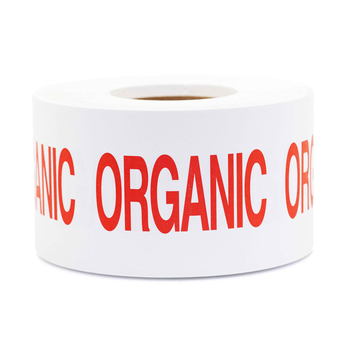 Organic 4X5 Labels  wht label/red letters   1M/Roll