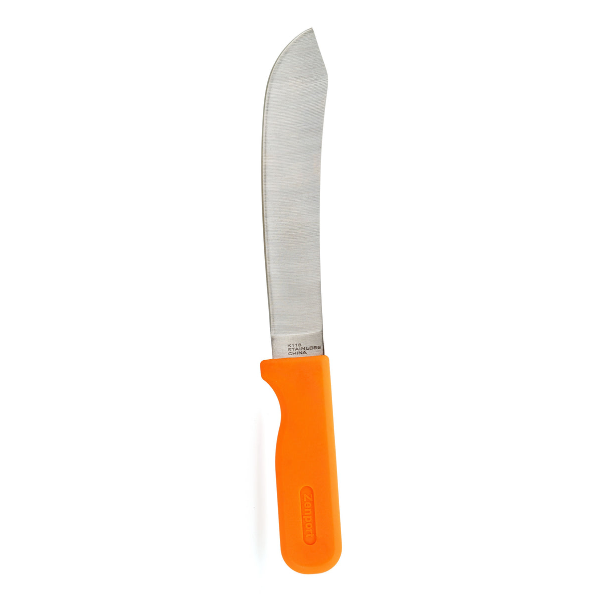 Zenport Hop Knife with 7.75 Inch Stainless Steel Blade and Bright Orange Non-Slip Grip Handle - Vegetable Growers Supply