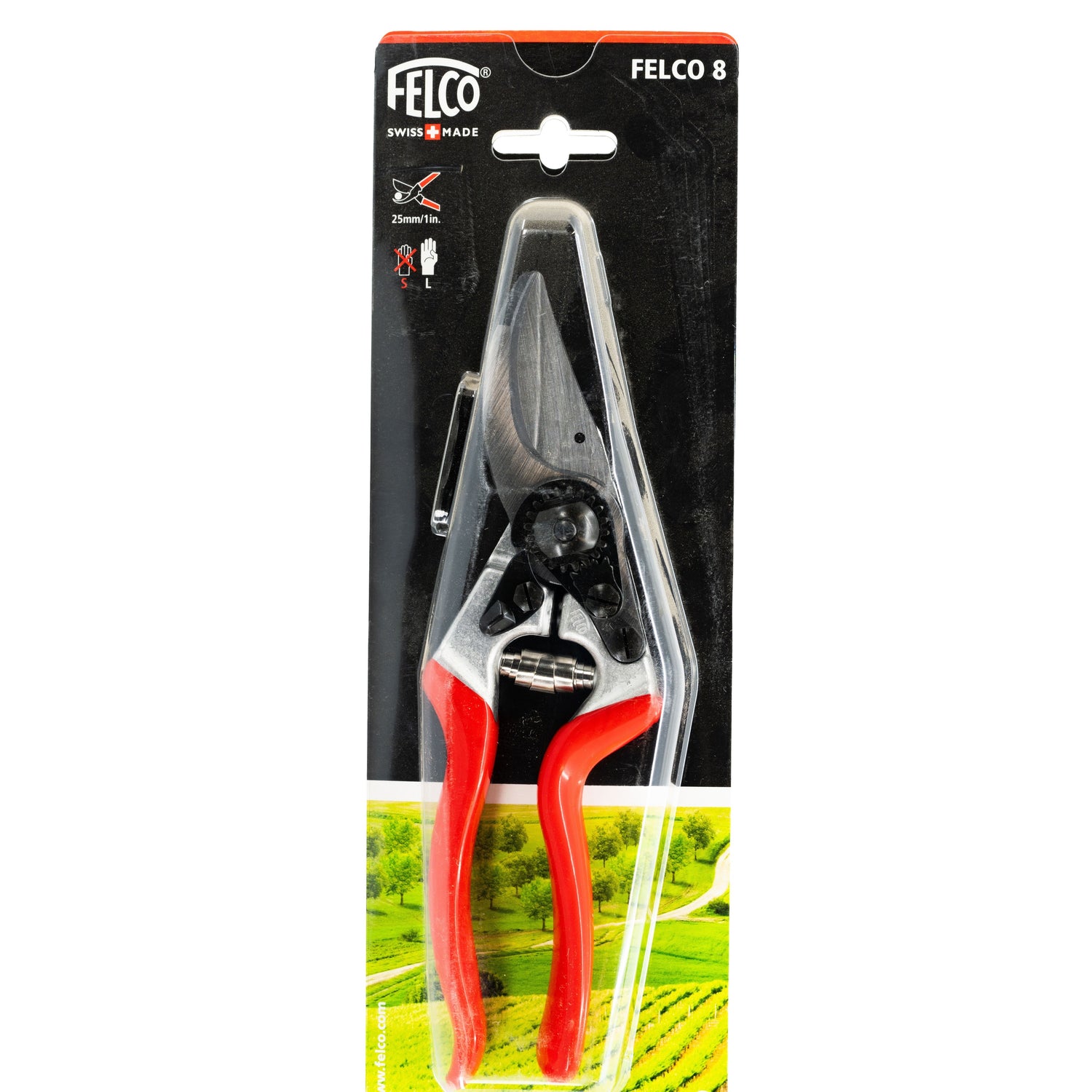 Felco Hand Pruner with 1 Inch Cut Capacity and 9 Inch Aluminum Handles