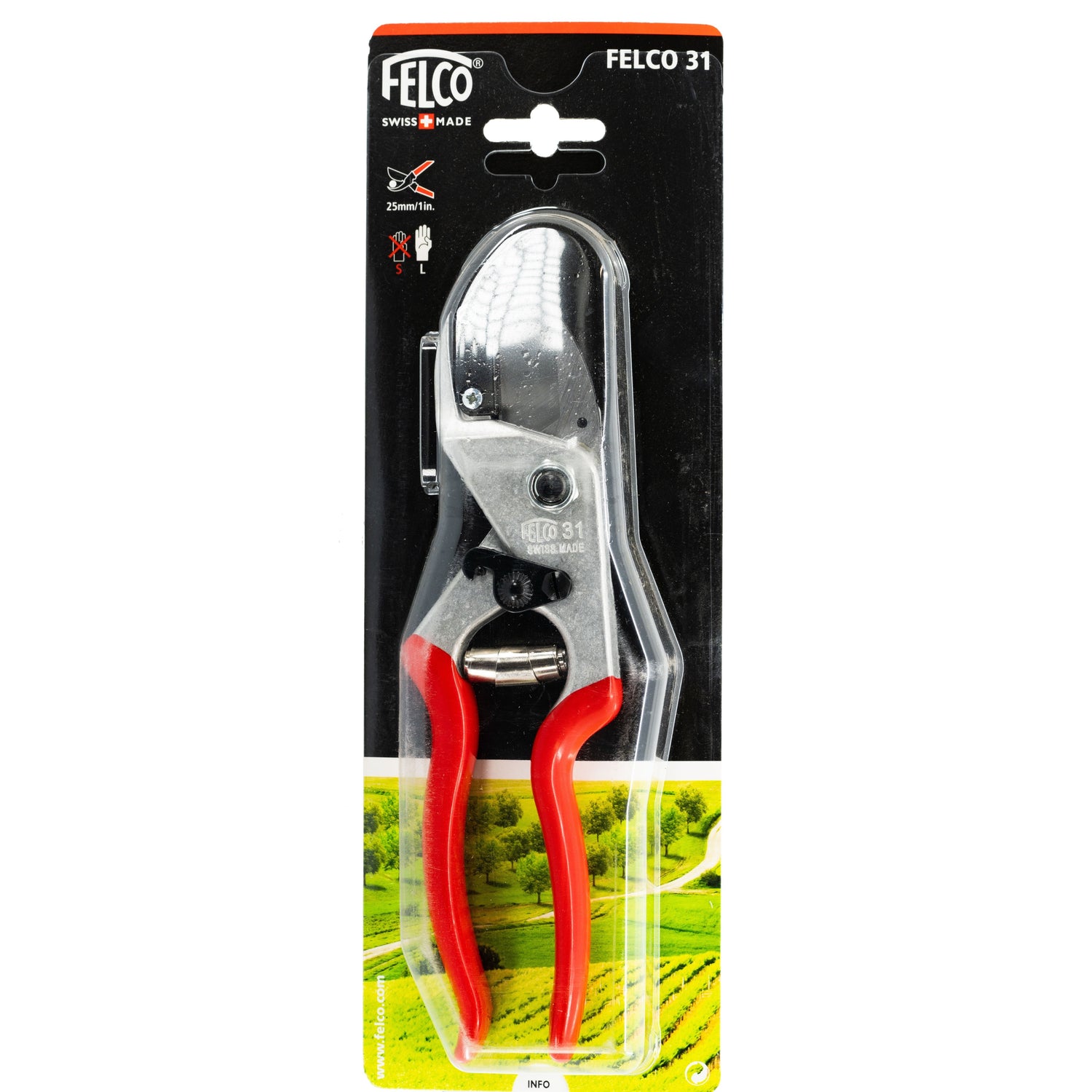 Felco 31 Pruners with Aluminum Handles and Steel Blades