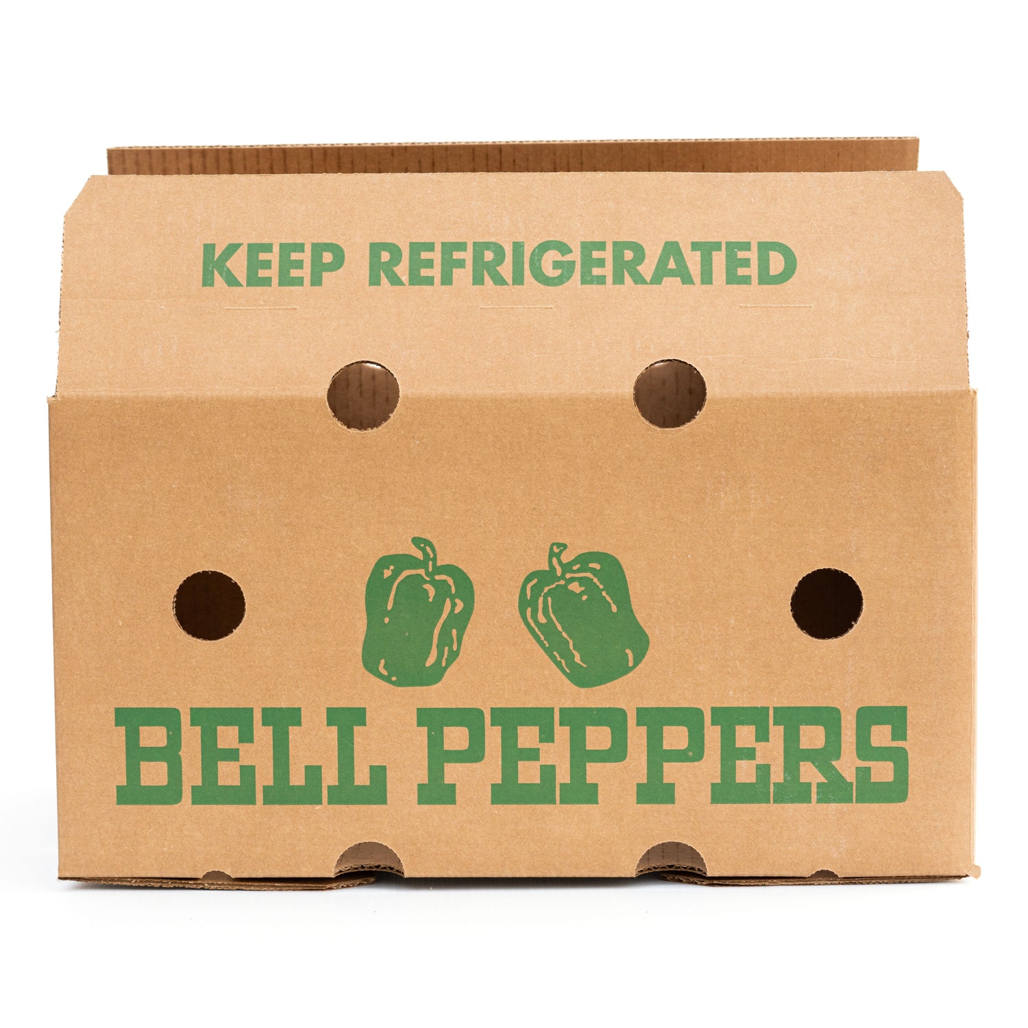 Bell Peppers Carton with a Capacity of 1 1/9 Bushels