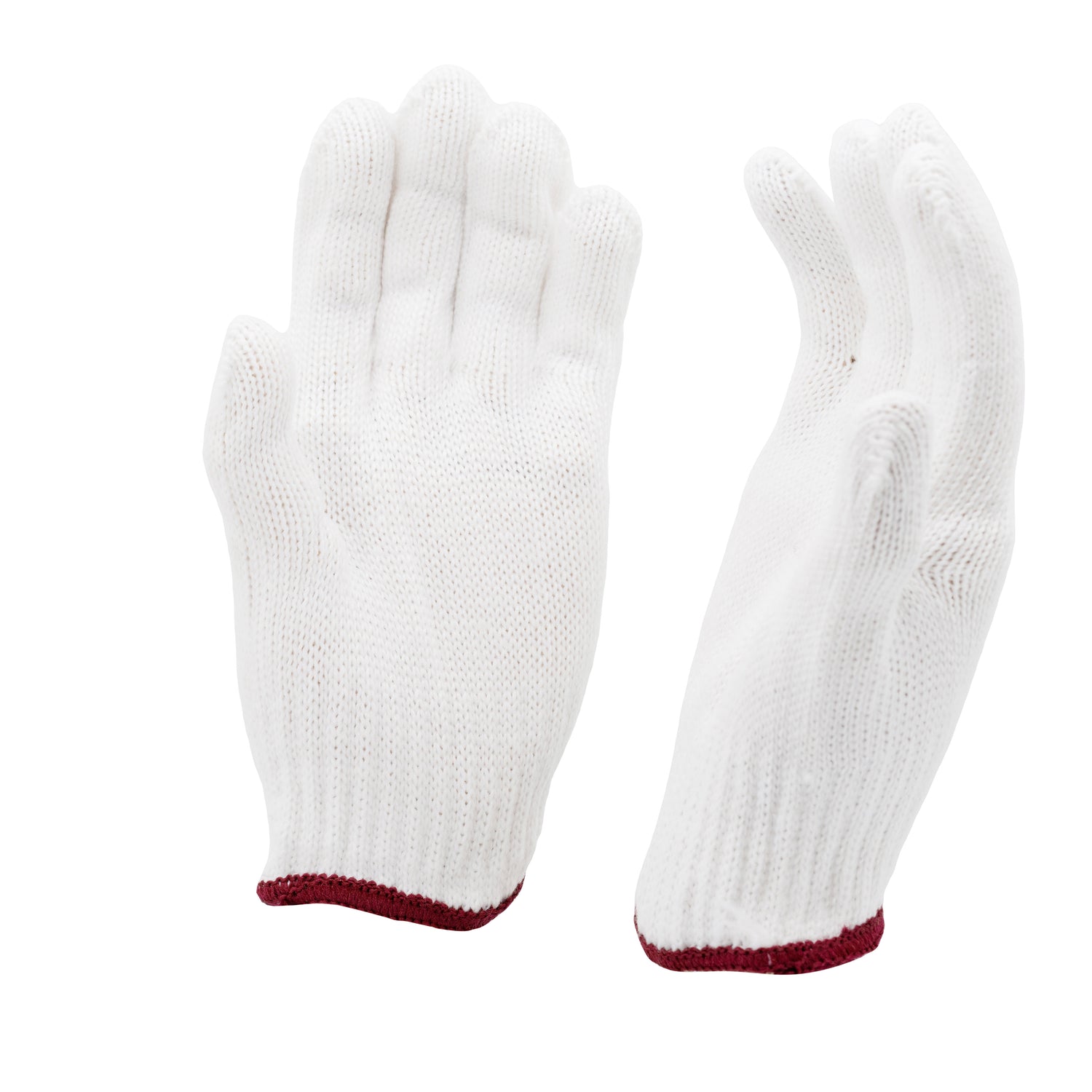 Nylon White Knit Gloves