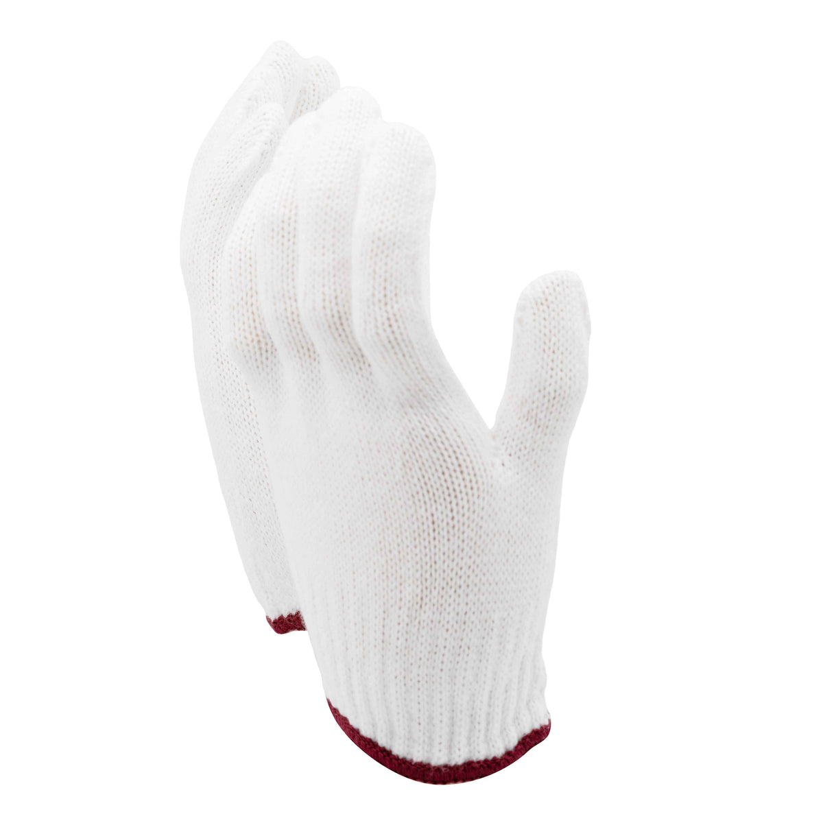 Nylon White Knit Gloves
