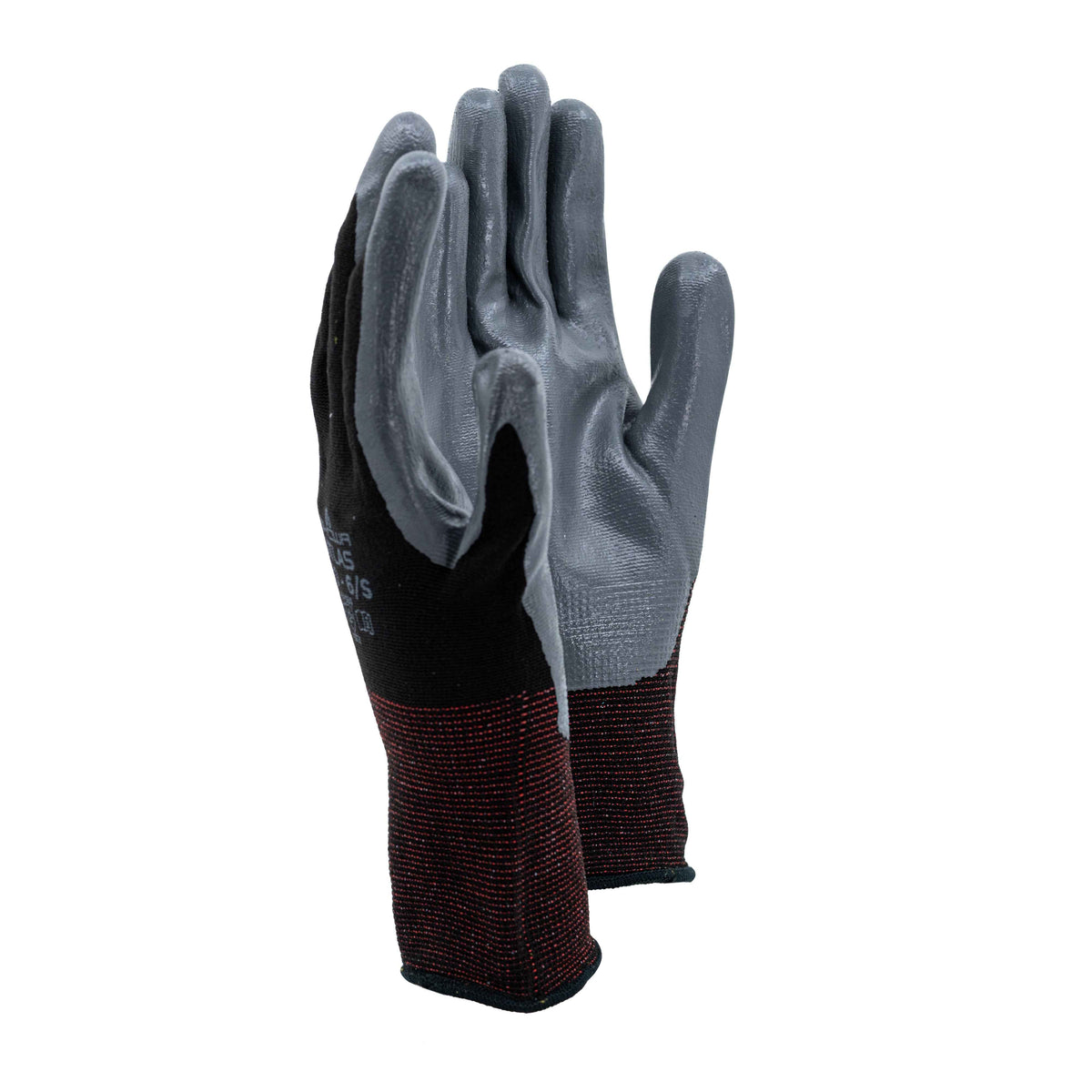 Showa-Atlas 370 Nylon Silver Nitrile Rubber-Dipped Gloves
