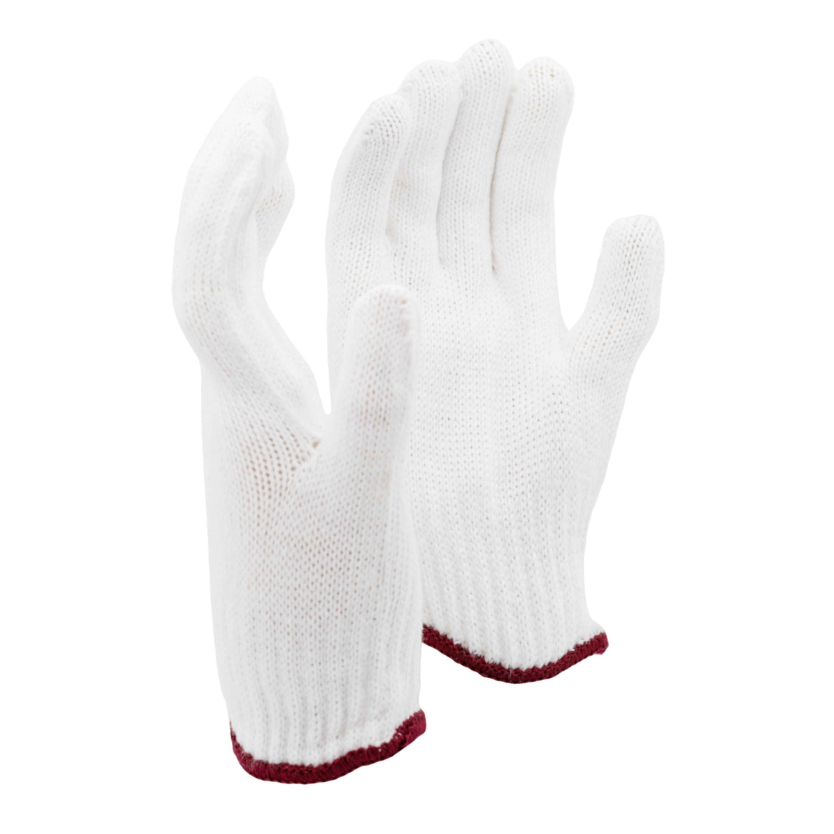 Nylon White Knit Gloves